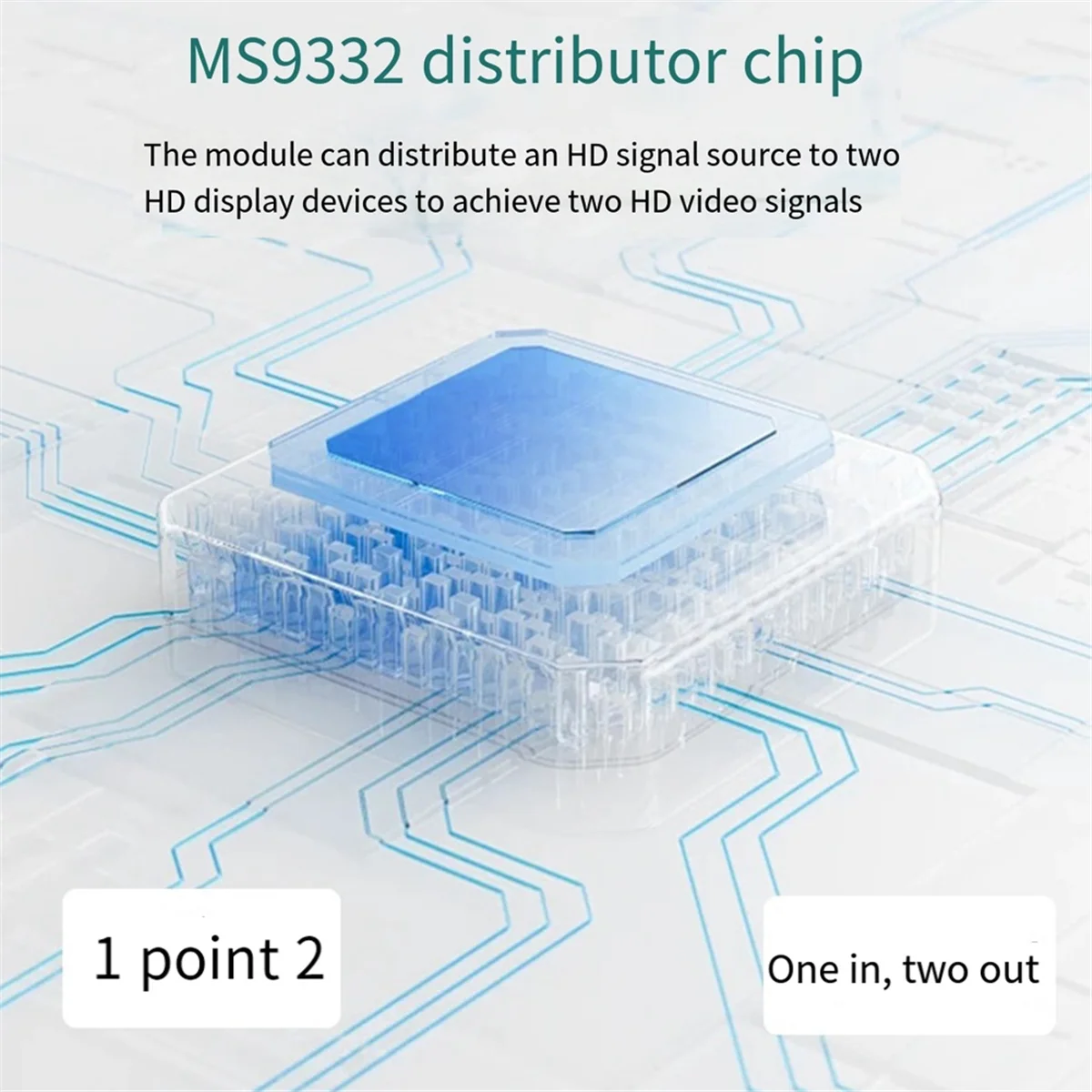 Display Module HDMI-Compatible Splitter Module 1 in 2 Set-Top Box PS Host Notebook 1 in 2 Out Monitor Module