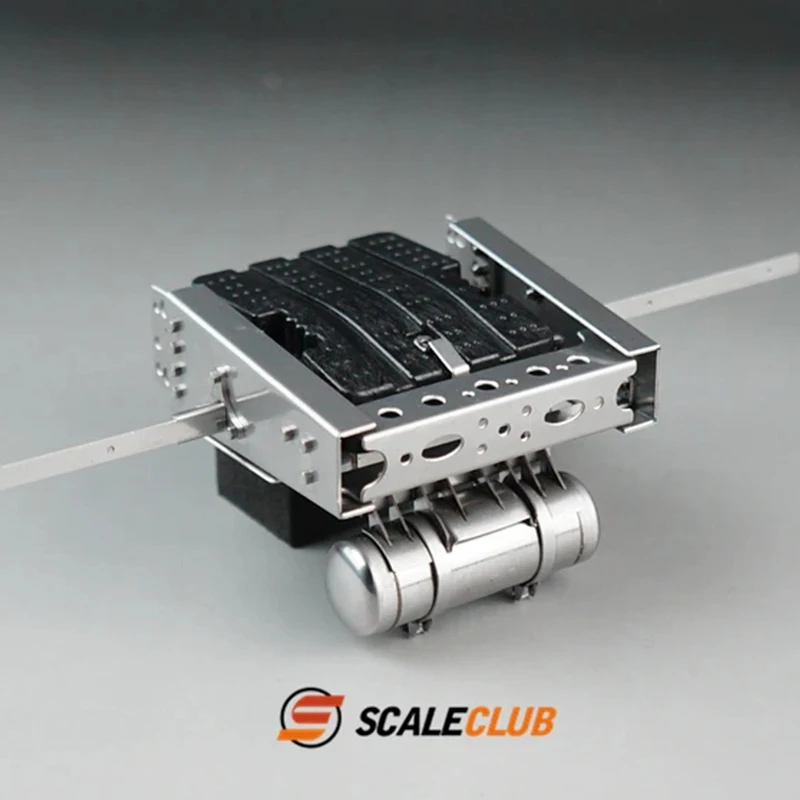 Scaleclub Model 1/14 Tractor Truck For Mercedes-Benz With Two Axles Battery Box Gas Tank Tail Beam Bracket For Tamiya  Lesu