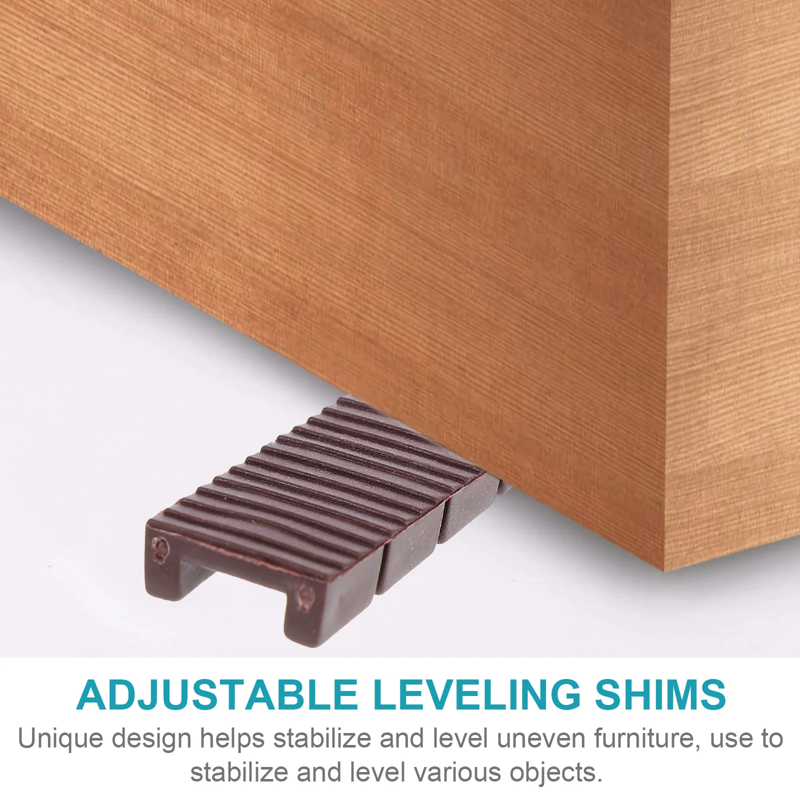 

20pcs Adjustable Leveling Shims Furniture Foot Pads DIY Mats Trim-to-Fit Stabilizing Pads for Tables Sofas Chairs Lightweight