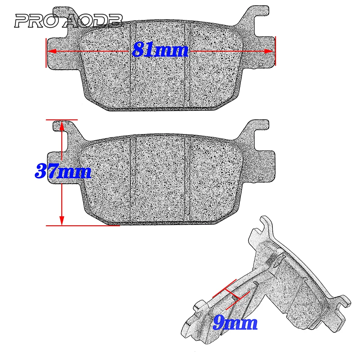 For Benelli 300 TNT25 TRK502 TRK502X BJ300 BJ300GS BN300 TNT300 TNT 300 302 302R 302S BJ500 etc Motorcycle Rear Brake Pads