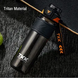 1000ML High Quality Tritan Material Sport Water Bottle With Straw Leak-Proof Durable Gym Fitness Outdoor Drinking Bottle