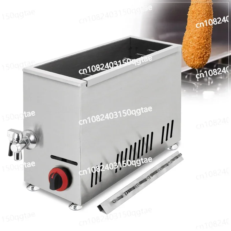 Gas Cheese Hot Dog Fryer, Deep Frying Hot Dog Stick, Drawing Cheese Hot Dog Stick Machine