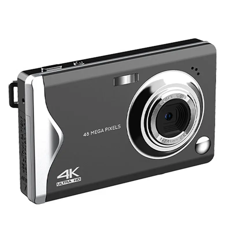 

AABFK 4K HD Digital Camera 3-Inch Large Screen Autofocus Camera Protable Beauty Digital Camera Travel Photo Recorder-Black