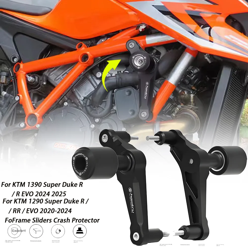 For 1390 Super Duke R / R EVO 2024-2026 Motorcycle Frame Sliders Crash Protector