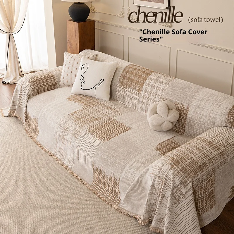 Wohnzimmer Sofas Couch-Handtuch Vollschutz Luxus-Sofabezug Wasserdicht Katzensicher Chenille-Schonbezug 2/3/4-Sitzer Couch