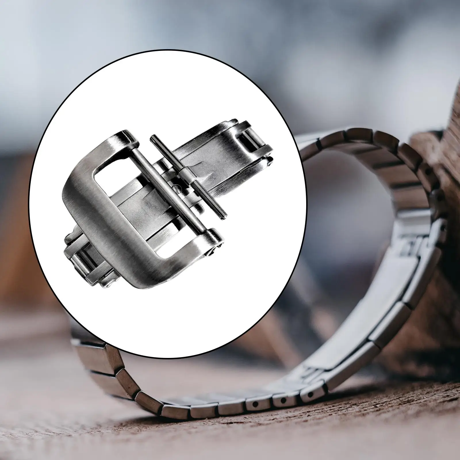 

Watch Clasp Sturdy Butterfly Buckle Pull Elastic Buckle Stainless Accessory Watch Clasp 20mm