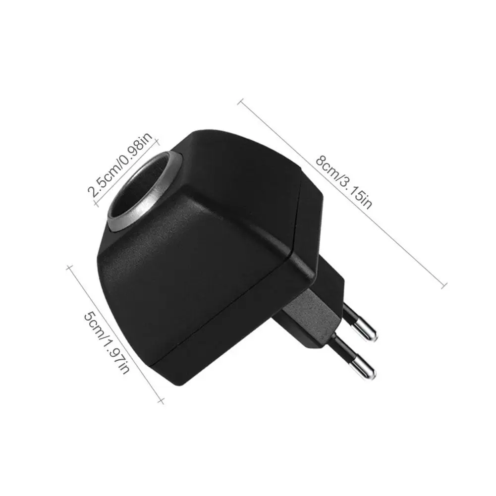 Car Mounted Cigarette Lighter AC Adapter With Car Socket Auto Charger EU US UK Plug 220V To 12V DC Power Converter Adapter