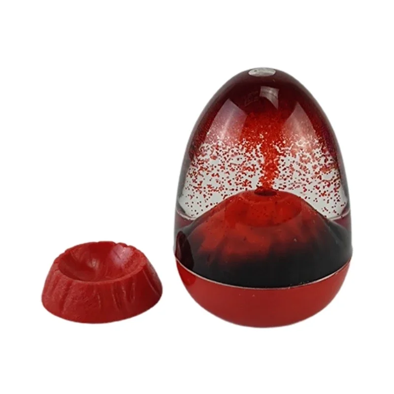 Creative Liquid Motion Hourglass - Acrylic Volcano Sand Timer with Flowing Lava Visual, Soothing Desk Decor & Gift