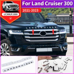 For Toyota Land Cruiser 300 LC300 Engine Cover Decoration Land Cruiser Logo Modification Accessories FJ300 Cover Letter Sticker