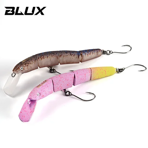 BLUX HYDRAM-S Joint Minnow воблер для ловли форели — фото устройства