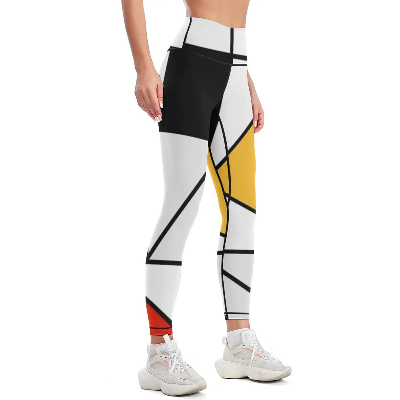 Mondrian meets Pythagoras& Fibonacci Leggings Women's sports pants harem pants Womens Leggings