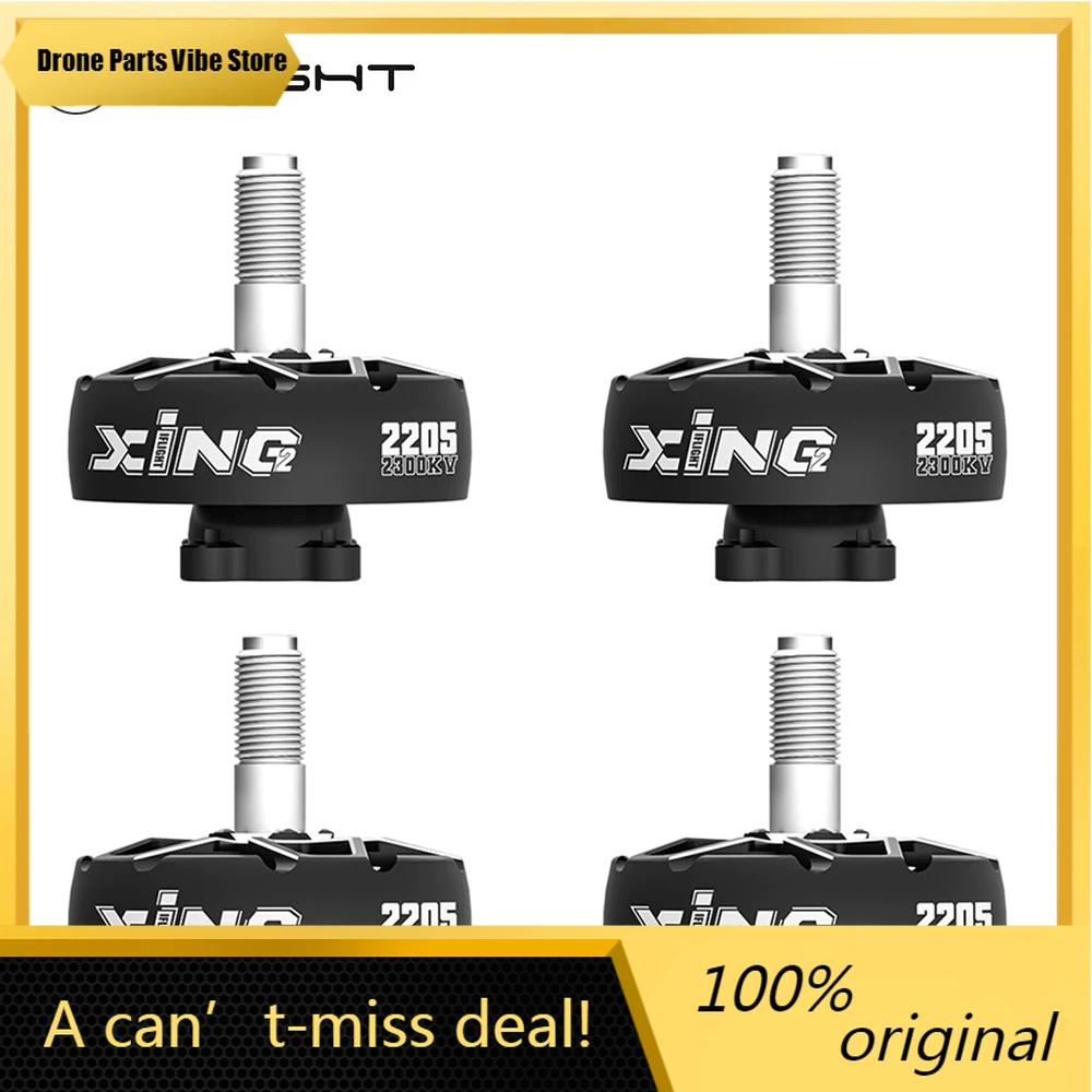 

Fy4PCS IFlight XING2 2205 2300KV / 2450KV / 3200KV 4-6S Brushless Motor Black 5mm Steel shaft for RC FPV Racing Drone