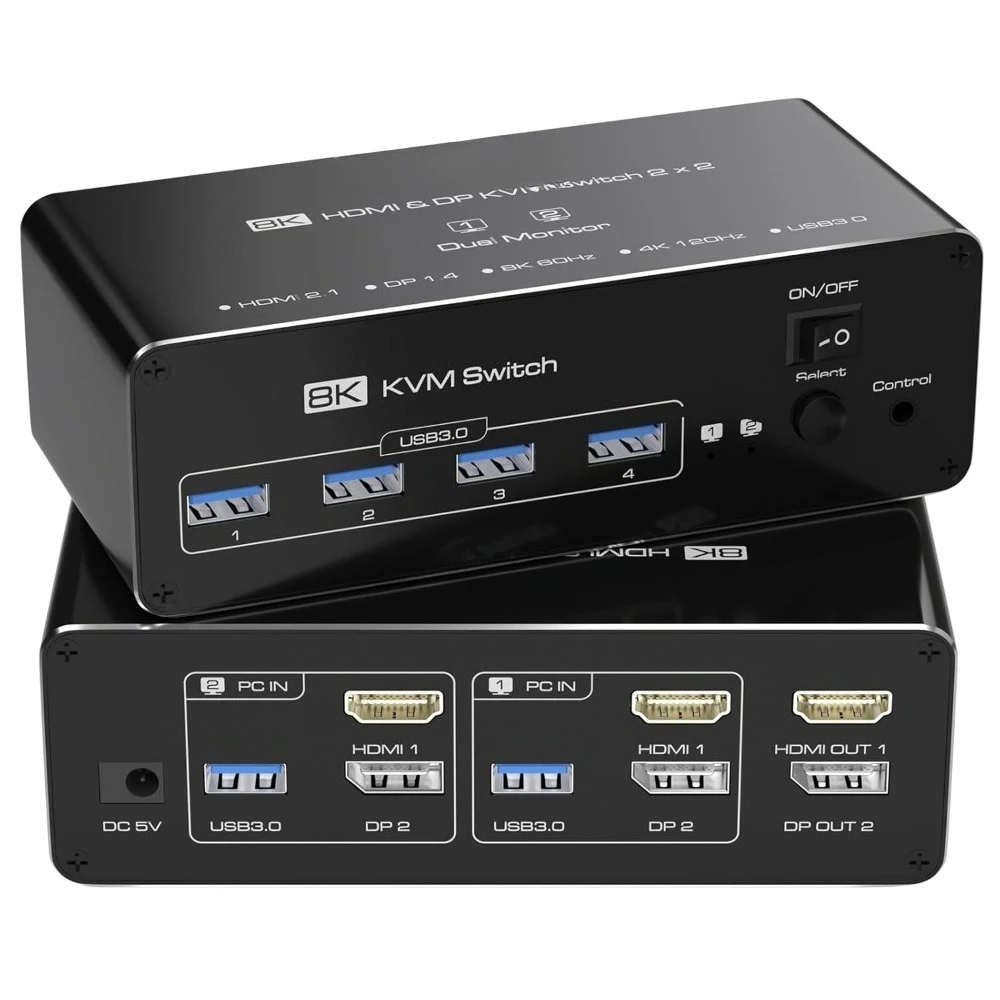 Dual Monitor Kvm Sw… - image