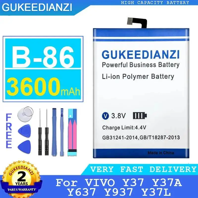 

B-86 Mobile Phone Battery For Vivo Y37 Y37A Y637 Y937 Y37L 3600Mah High-Efficiency