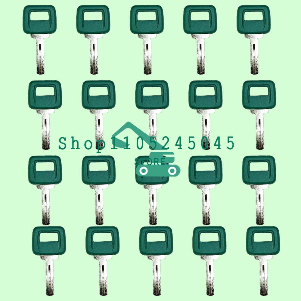 20PCS Excavator Door Key EC55 60 210 290 300 350 480D Start Ignition Key New Replacement Part for Construction Equipment