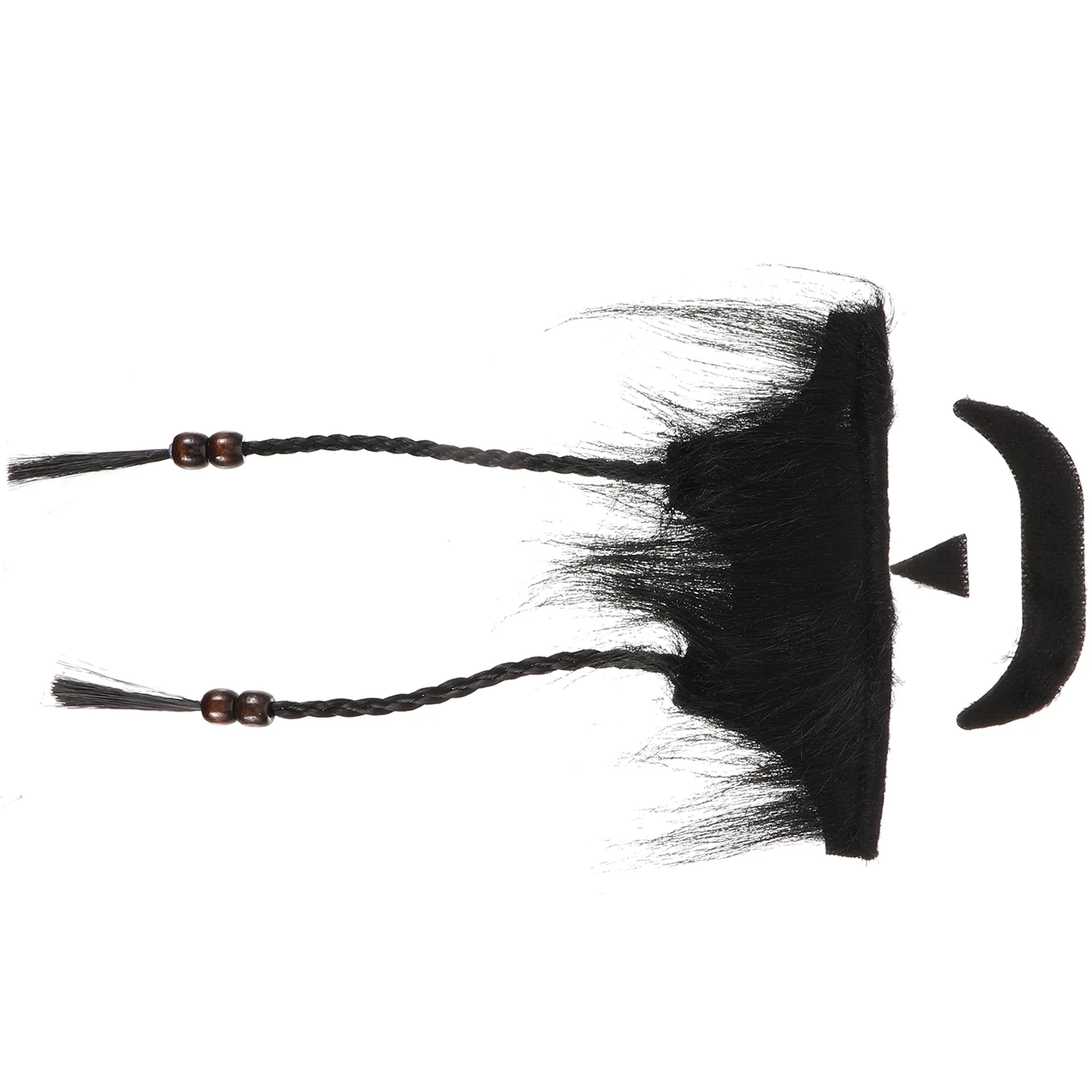 1 set Fake Beard Kit For Cosplay Pirate Costume False Mustache Chin Braid Beard Men Party Accessory Fake Beards For Cosplay