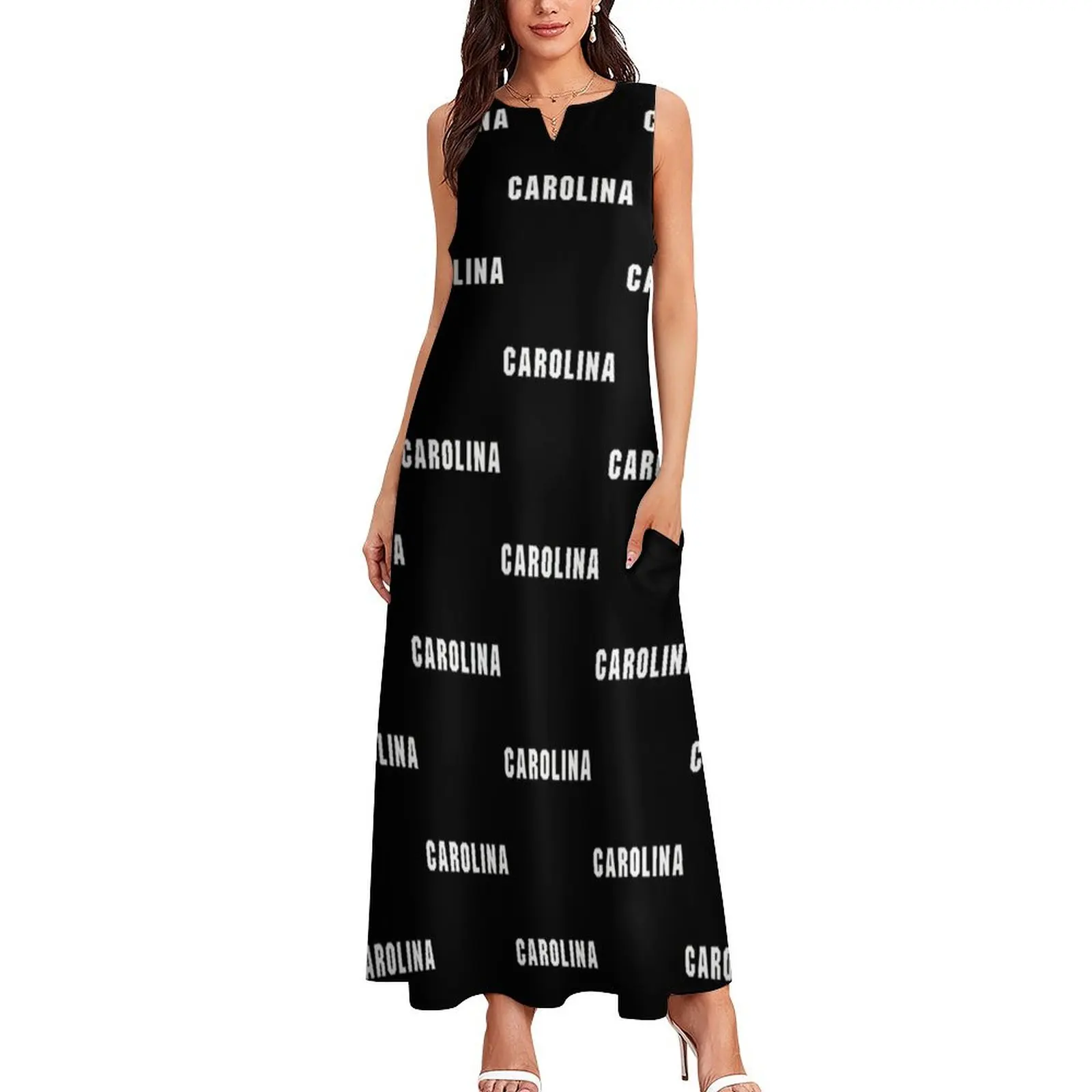 Carolina - Jersey Font Long Dress summer dress luxury women's party dress evening prom luxury dresses