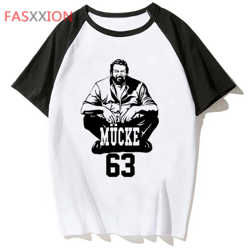 Bud Spencer tshirt men harajuku kawaii couple clothes graphic tees ulzzang t-shirt summer top streetwear graphic tees women