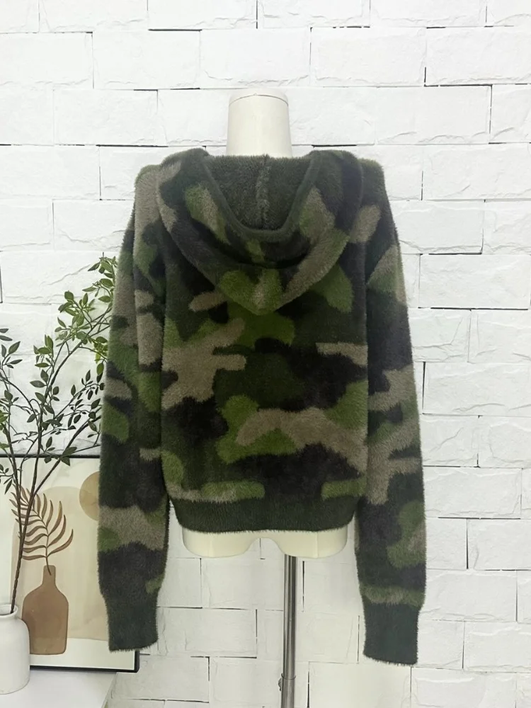 Women's Vintage Camo Zip Up Ho - огляд і ціна Sherpa Hoodie Fleece