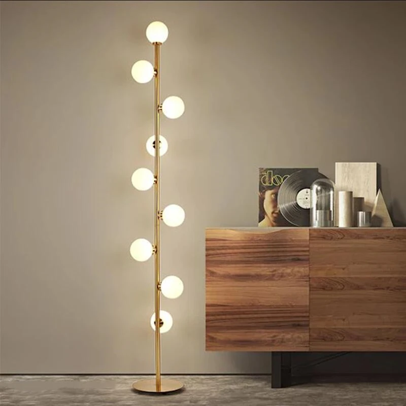 

Nordic luxury floor lamp minimalist scandanavian lamp living room bedside light home decor office bedroom glass ball floor lamp