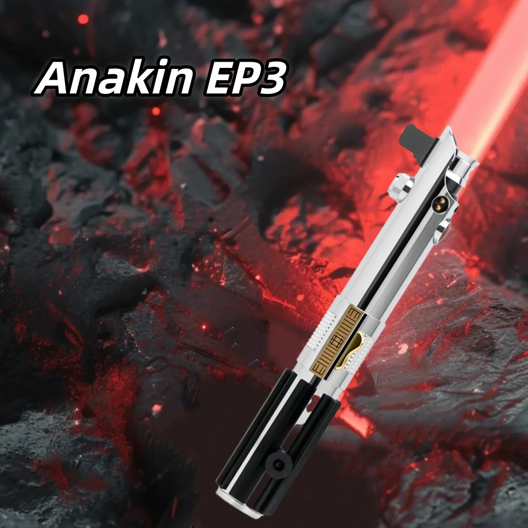 TXQSABER Anakin EP3 SRGB Light Saber Hilt Pixel Blade Smooth Swing Multiple Sounds LED Battle Mode Cosplay Prop for Collection