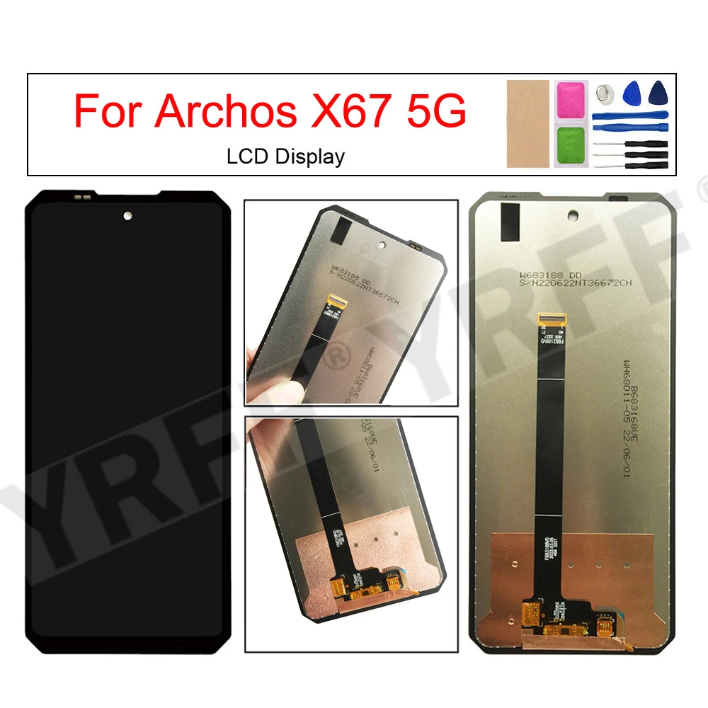 Para Archos X67 5G pantalla LCD MONTAJE DE digitalizador con pantalla táctil pieza de repuesto de pantalla LCD