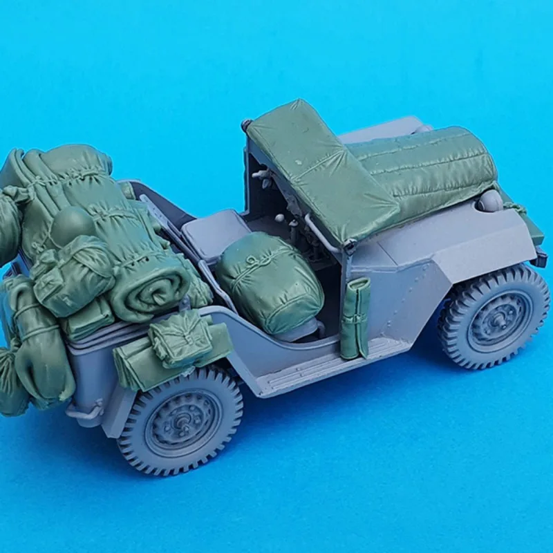 1/35 Resin Model Scene Accessories Russian Field Car Gaz 67 B Accessories Set Unassembled and Unpainted Miniature Statue toys