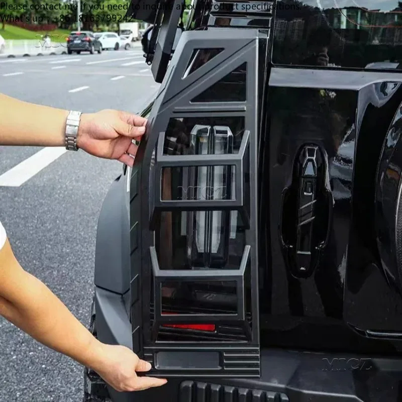 

For JETOUR T2 2023 2024 2025 ABS Rear Headlight Lamp Cover Mech Lampshade Trim Car Accessories