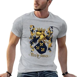 King of France Coat of Arms - Livro do Armeiro-Mor T-Shirt customs design your own summer clothes oversized t shirts for men