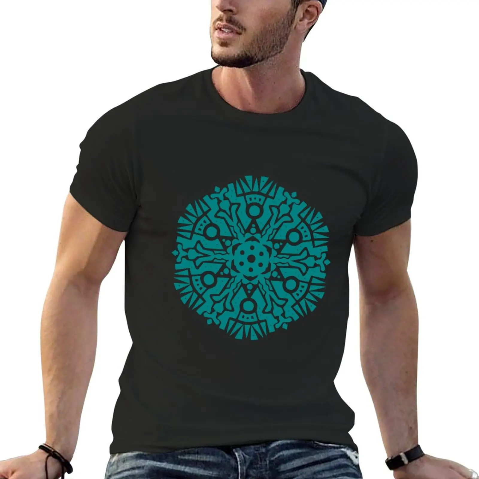 

New Mandala mayan pattern T-Shirt quick-drying t-shirt graphics t shirt custom t shirts mens white t shirts