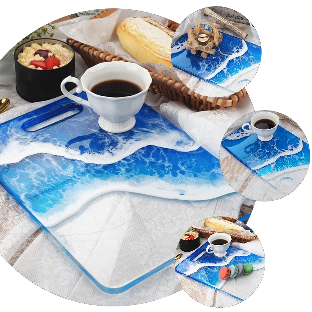 

Silicone Tray Mold Diy Epoxy Resin Casting Rectangle Storage Serving Platter Mold Durable Heat Resistant For Diy Projects With