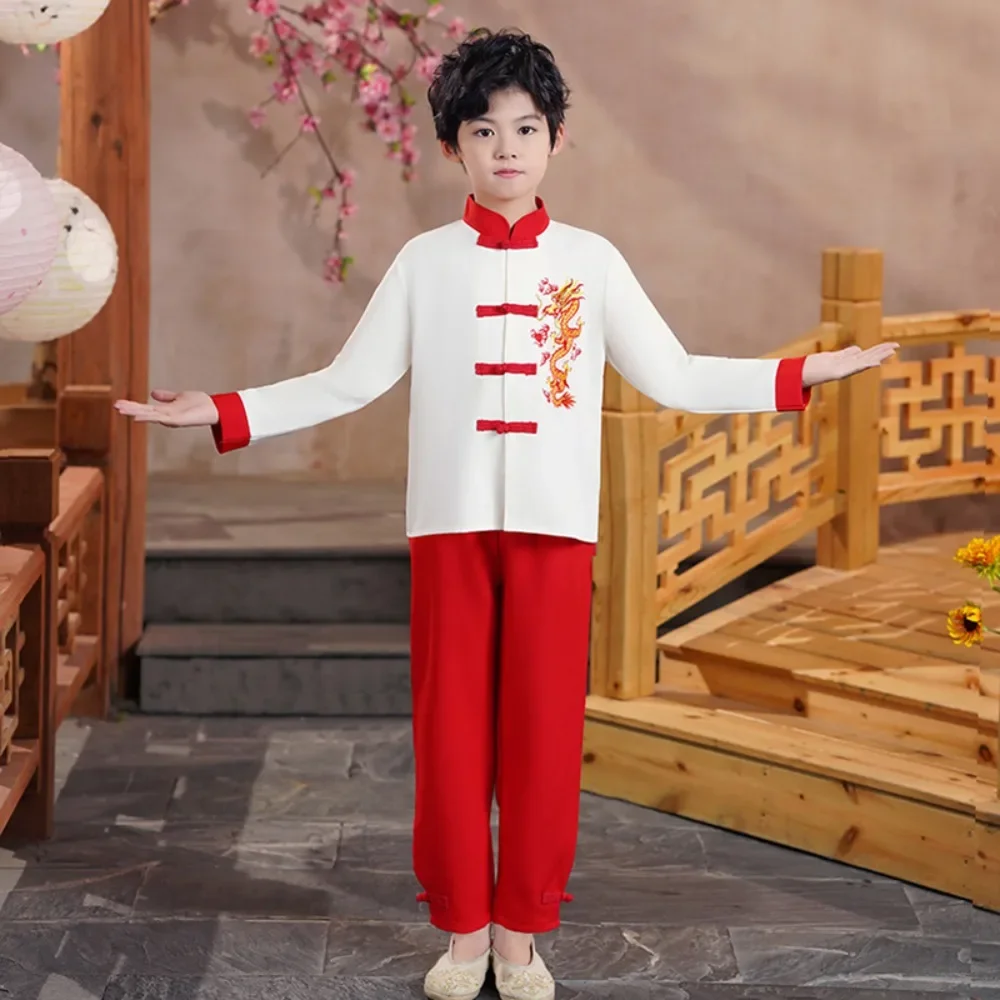 

Children Clothing Ethnic Style Kids Clothes Vintage Chinese Dress Cosplay Performance Costumes Dancewear Boy Uniform Girl Set