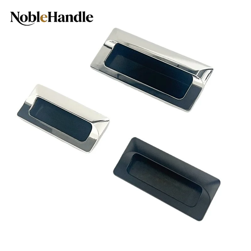 LS533 Recessed Zinc Alloy Chrome Plated Hidden Handle LS122 A-183-2 Stainless Steel Embedded Handle for Cabinet Drawer Cupboard
