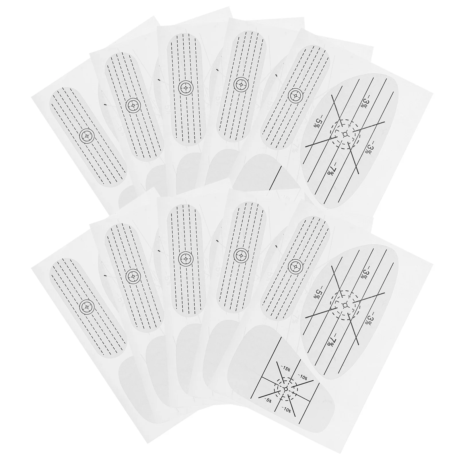 

10 Sheets Of Golf Impact Sticker Golf Training Equipment Golf Training Sticks Golf Training Tool Golf Cue Head Impact Tape Golf