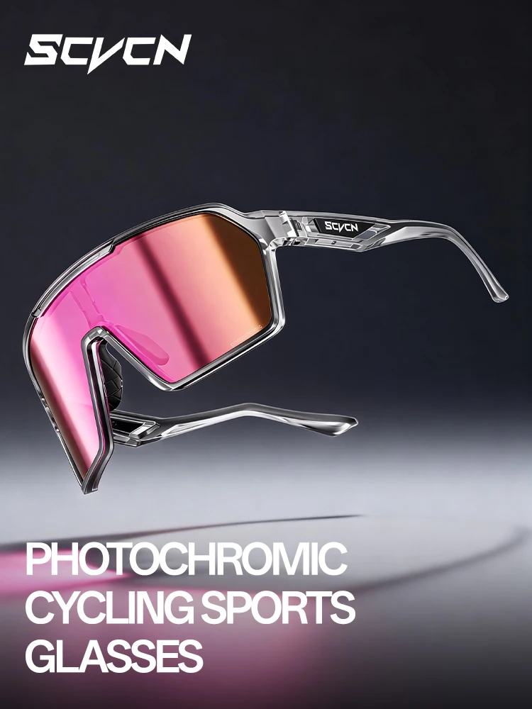 AliExpress SCVCN Hot Photochromic Sunglasses Bike Cycling Glasss UV400 Outdoor Sports Running Drving for Men Goggles Mtb Bicycle Eyewear