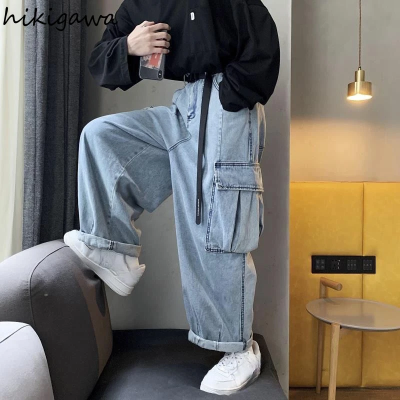 Baggy Jeans Oversized Vintage Casual Women Cargo Pants Harajuku Y2k Pockets Men Trousers For Female Clothes 2023 Fashion Jean