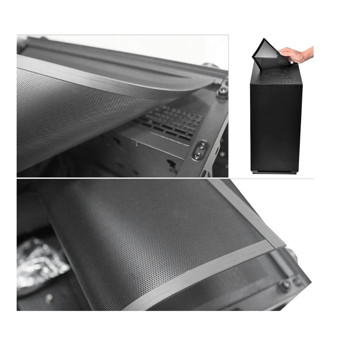 Computer Case Magnetic Dust Filter Mesh PC Case Cooling Fan Computer Guard Cover Horn Net 12 X 12cm