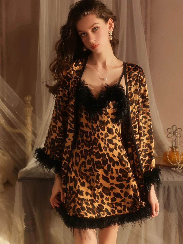 

RESEXTUI Сексуальный кружевной комплект домашней одежды для женщин: топ с V-образным вырезом и коротким рукавом, мягкая ткань, с поясом