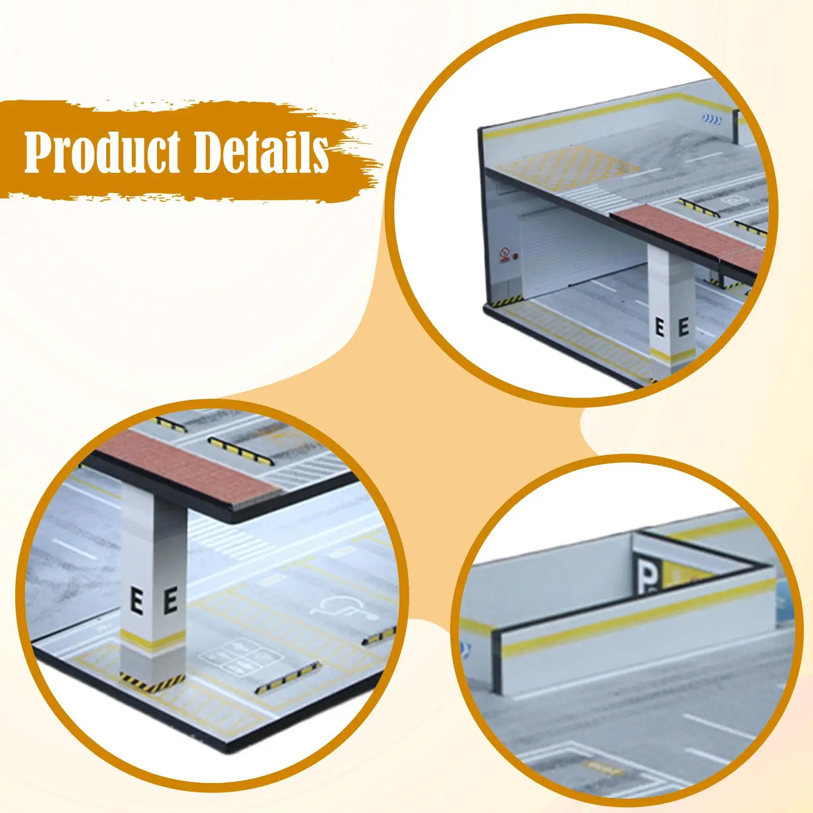 

Workshop Diorama Display Case 1 64 Scale Two Level Garage Model for Diecast Car Collection Decoration