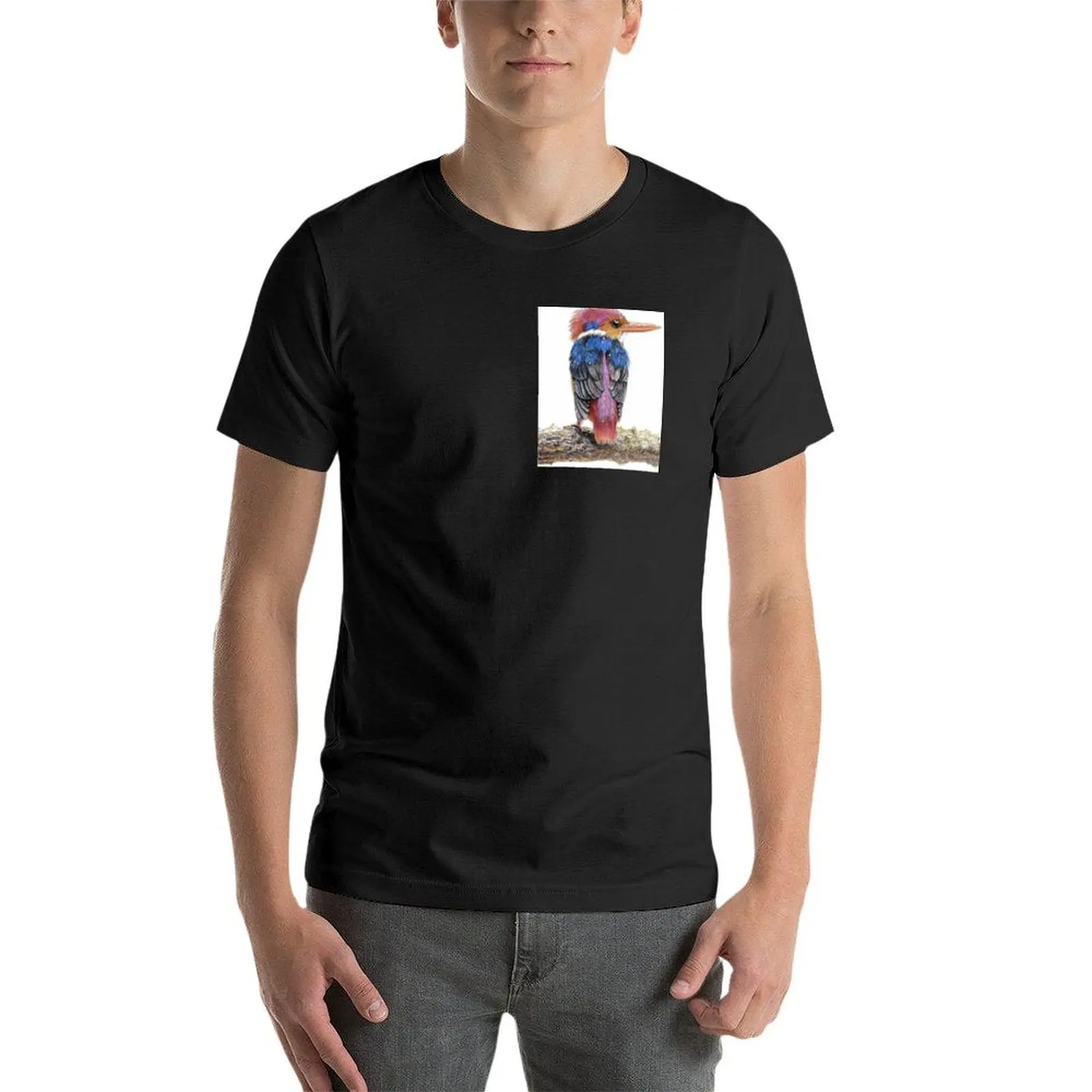 Kingfisher-Camiseta de manga corta para hombre, camisa de anime