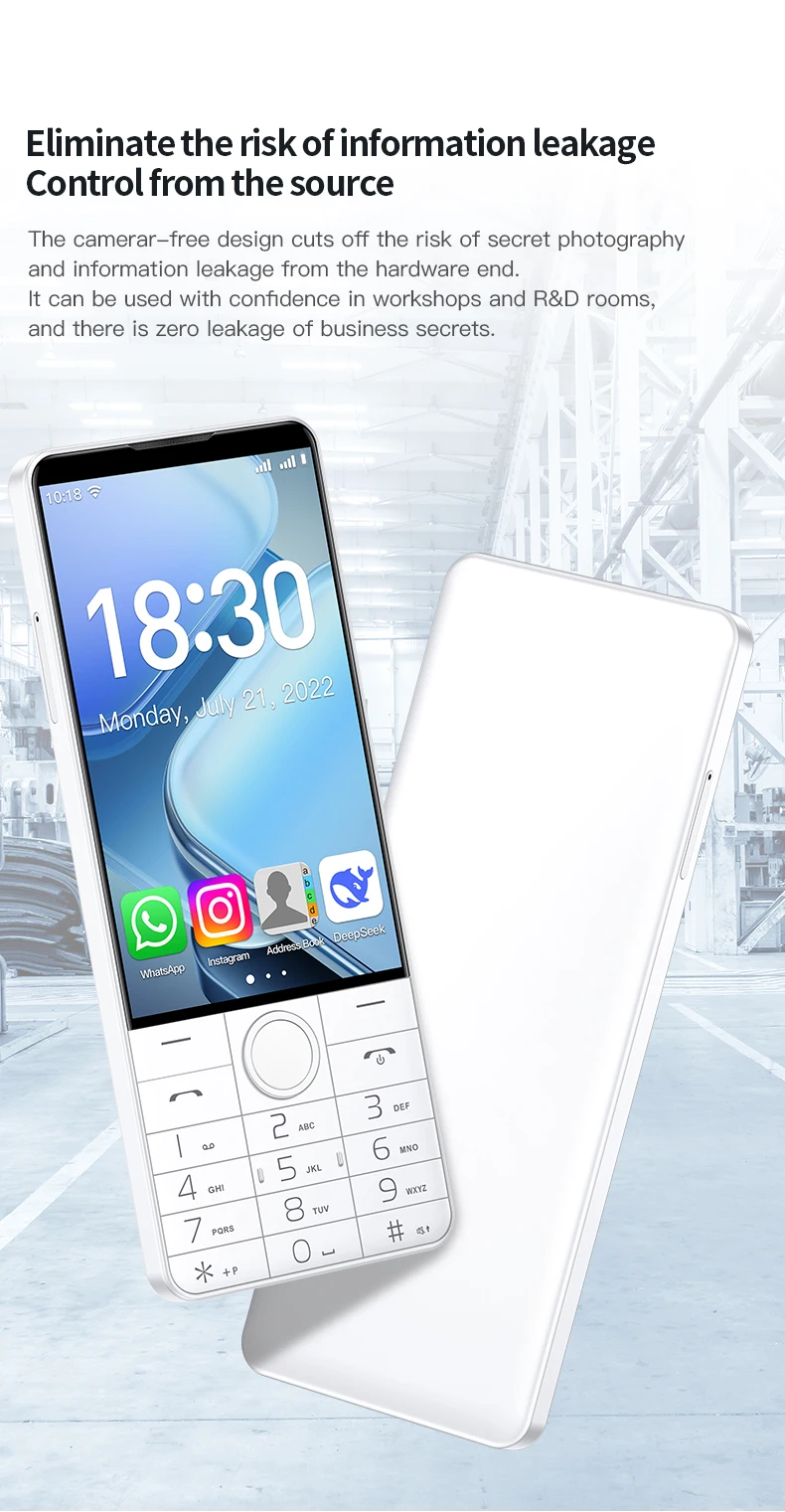 DOOV R70 4 " IPS Screen 4G Touch Keyboard Google Mobile Phone 6GB+128GB Android14 16mp 2600mAh Whatsapp Cellphone