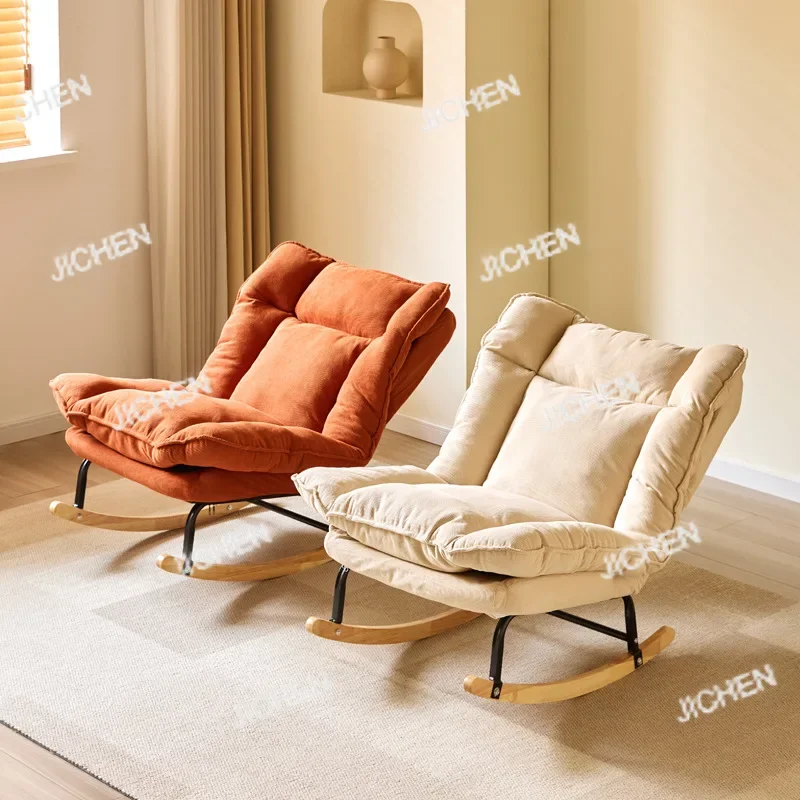 

Rocking Chair Reclining Balcony Happy Chair Household Lazy Sofa Single Comfortable Thickened Leisure Rocking