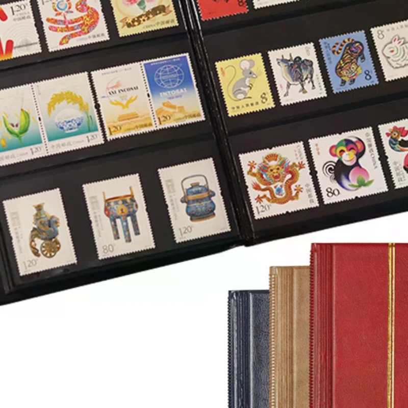 10 Pages 20 Sides Stamps Collection Album Empty Stamps Collecting Storage Book Collection Booklet Organizer Album