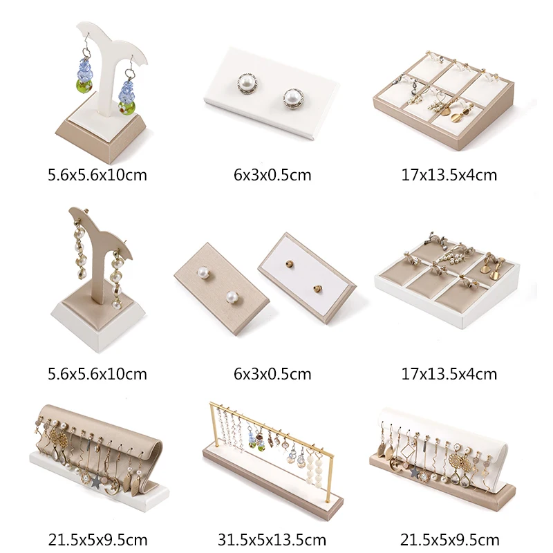 

Drop Earrings Hanging Display Stand Rack Organizer Jewelry Counter Ear Studs Holder Tray Shop Stall Presentation Window Showcase