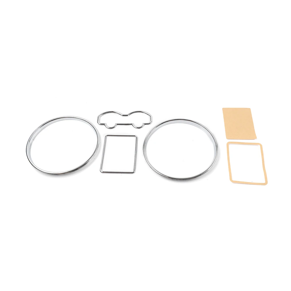 4Pcs Car Chrome Speedometer Gauge Dial Rings Trim Cover For VW Golf MK4 Passat B5 T4 Van Jetta 4 Bora