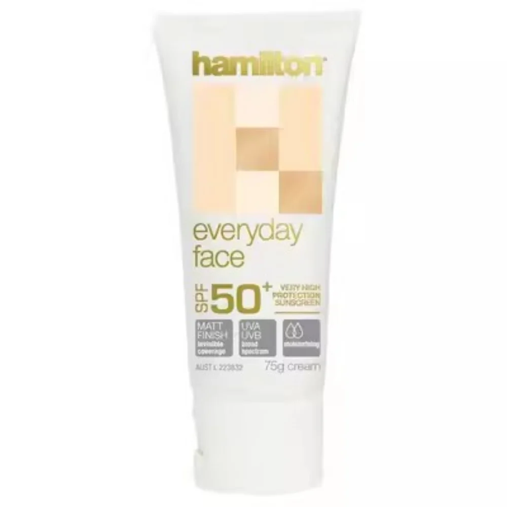 Australia Hamilton Facial Sunscreen Primer Cream 75g Matte Refreshing Sunburn Protection SPF50+PA+++ Moisturizing Face Skin Care