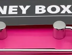 صندوق أمان المال، صندوق نقود قابل للقفل مع مفتاح، صندوق أصبع محمول مصنوع من المعدن، صندوق قفل أمان صغير، صناديق عملات معدنية قوية للأطفال