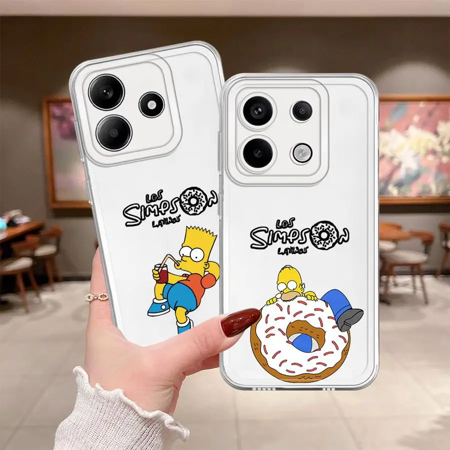 

Soft Phone Cover Case for Xiaomi Poco X3 NFC X3 Pro Cartoon The Simpsons