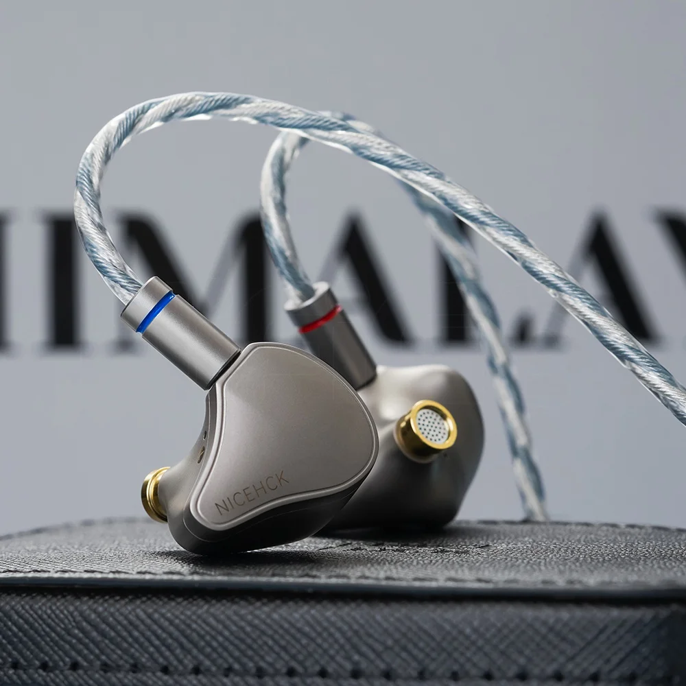 Imagem -02 - Nicehck Himalaya-monitor Magnético Interno Duplo Camada Dupla Cnc Dinâmico Plugue em com Fio Hifi Iem com Escala de Dragão Unidades de 60 10 mm