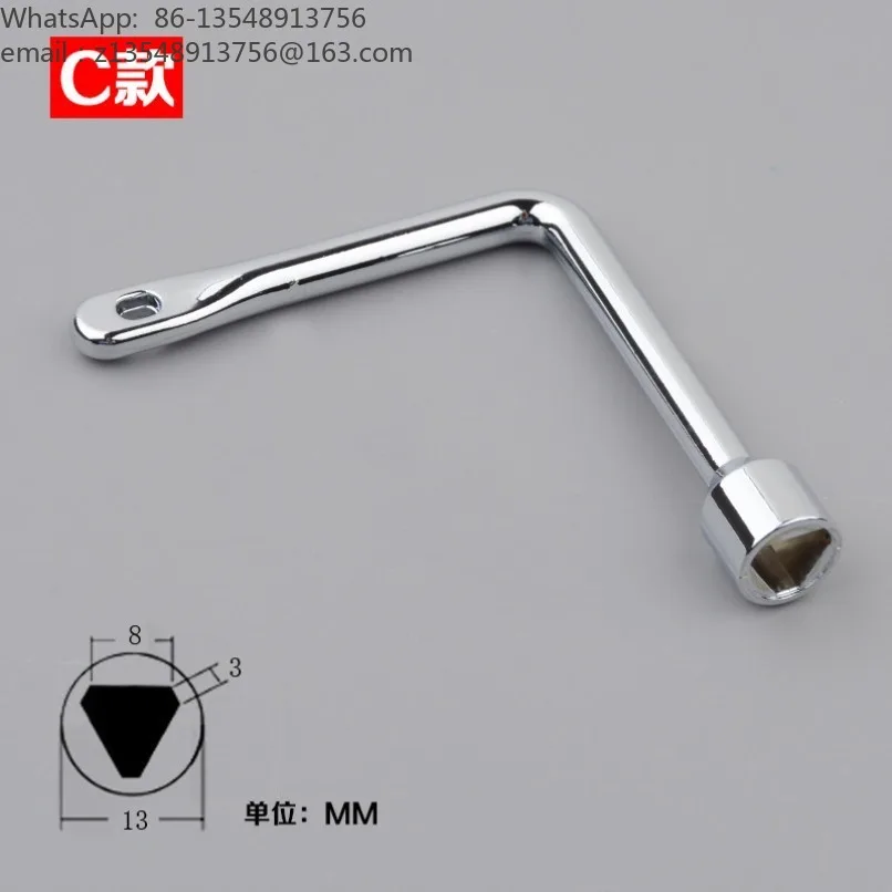 Universal Elevator Triangular Key Hall Door Lock Release Key Elevator Maintenance Repair Spare Tool